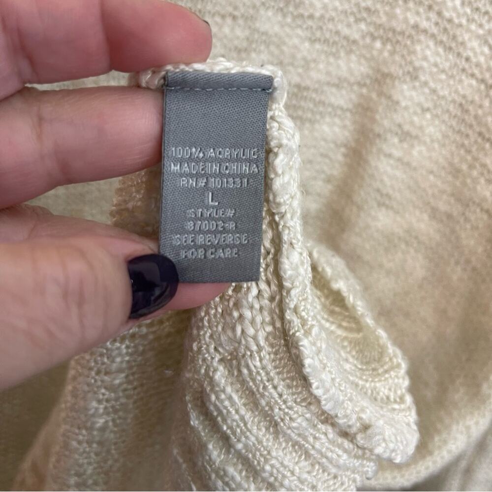 Charlotte Russe Heathered Cream Sweater - Picture 5 of 5
